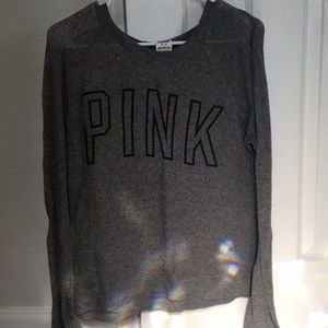 VS PINK Grey long sleeve
